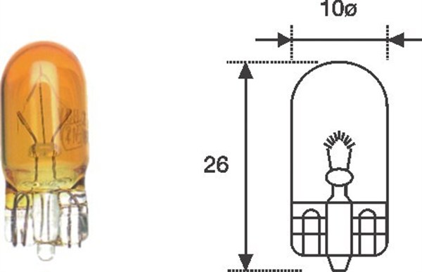 MAGNETI MARELLI Izzó, üvegfejű WY5W12A_MM